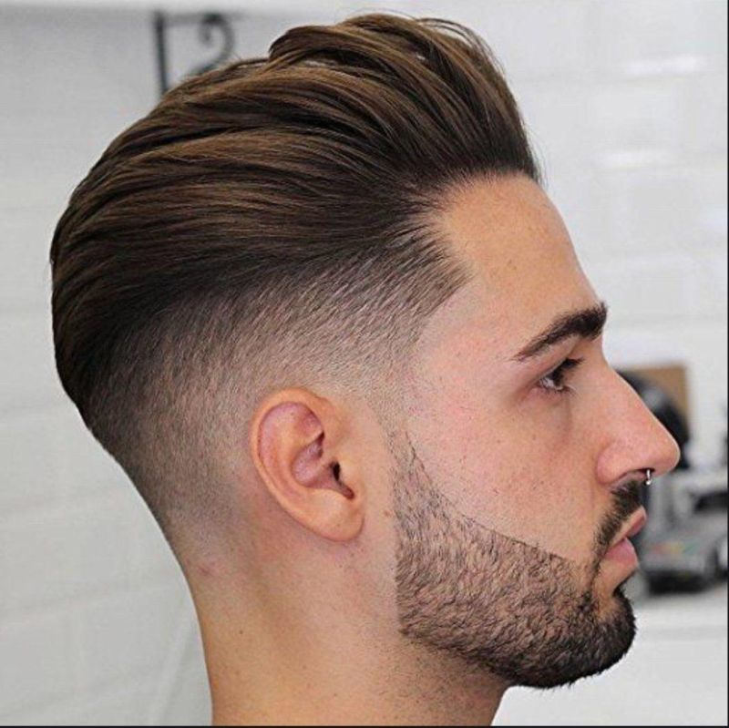 Kbeth Men′s Toupees Men′s Hairpiece Human Hair Toupee Wig Super Thin Skin Hair Replacement Base Size 8"X10" #4 Dark Brown Straight Short Toupee Wholesale