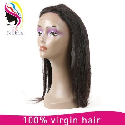 Brazilian Straight Hair 360 Lace Frontal Closure with Baby Hair