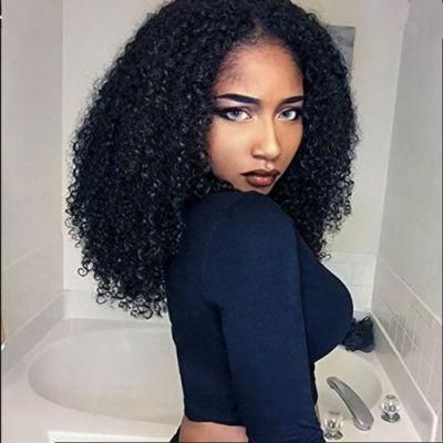 Kbeth 16inch Afro Wigs for Black Women Human Hair Wig Short Curly Hair Small Curly Explode Synthetic Hair China Factory Wig Wholesale
