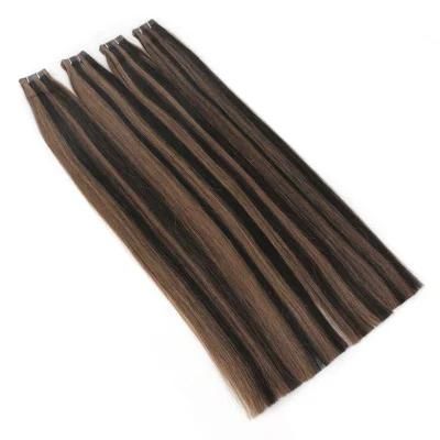Most Popular Double Drawn Thick Bottom Wholesale Tape Hair Extensions with Highlights