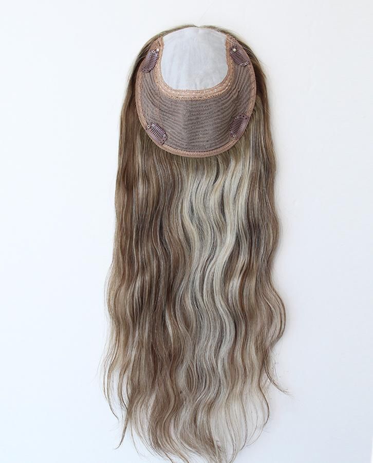 100% Virgin Hair Top Quality Human Silk Topper