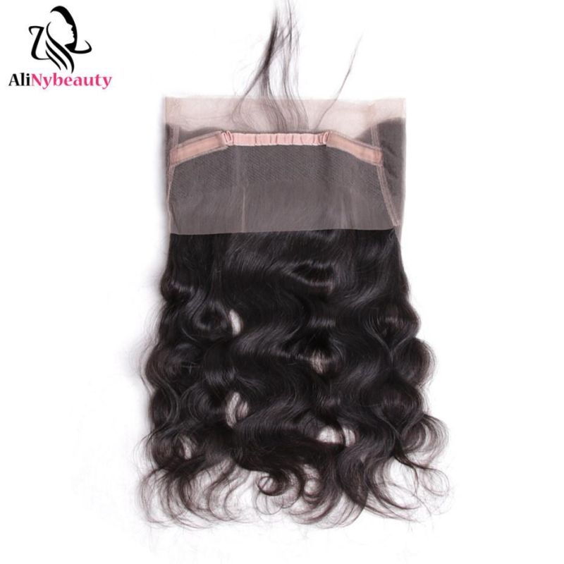 Unprocessed 10A Brazilian Virgin Hair 360 Lace Frontal Closure with Bundles