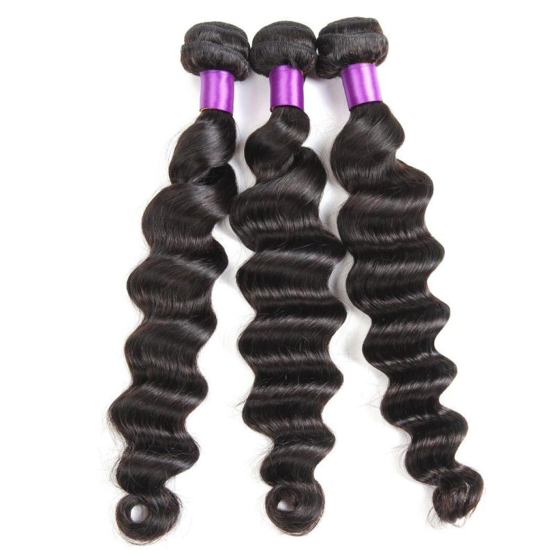 Kbeth Loose Wave Weft Virgin Mink Non-Remy Peruvian Human Hair, Loose Wave Virgin Remy Hair Bundles, Double Drawn Hair Extension Type Wholesale