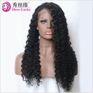 180% Density 360 Lace Frontal Wig Pre Plucked with Baby Hair Brazilian Remy Curly Lace Front Human Hair Wigs for Women