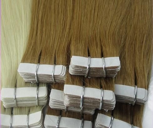 Full Cuticle Virgin Remy Seamless Skin Weft Tape in Human Hair Extension