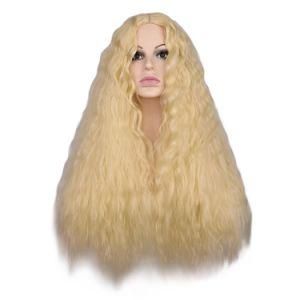 Human Hair Blond 613 Color Kinky Straight Lace Front Wig