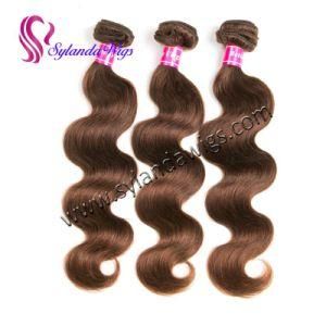 #4 Brazilian Remy Human Hair Weave Bundles 3PCS Hair Wavy Weft with Free Shipping