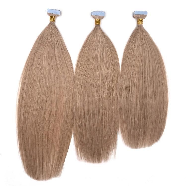 100% Raw Cuticle Aligned Tape in Hair Extensions Straight