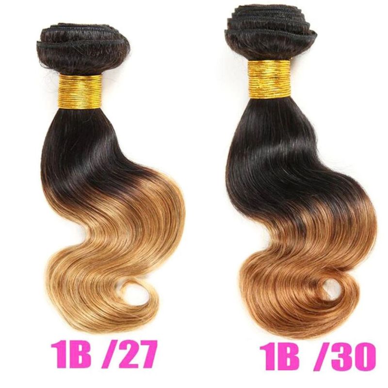 Body Wave Bundles 1b/27 and 1b/30 Blond Bundles Ombre Brazilian Hair Weave Bundles Bob Remy Human Hair Bundles Deal