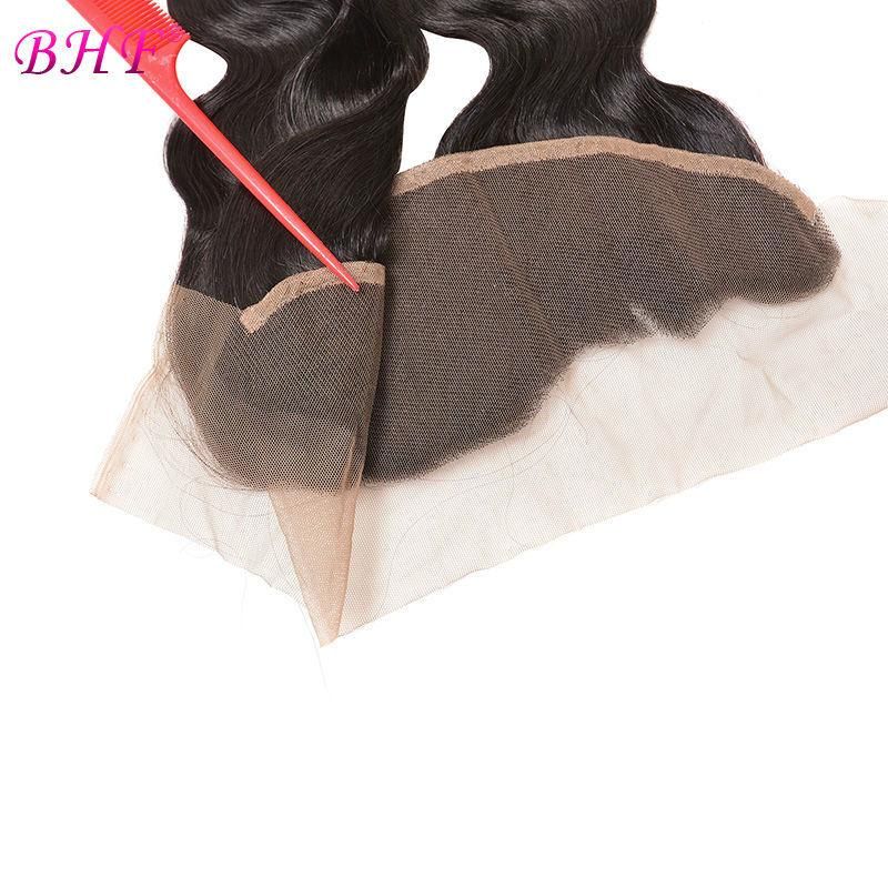 Human Hair 13X4 Ear to Ear Lace Frontal Closure with Bundles