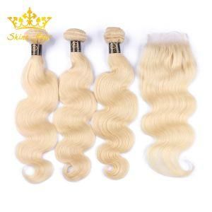 100% Brazilian Human Hair for Blone Color #613 Hair Bundles Body Wave