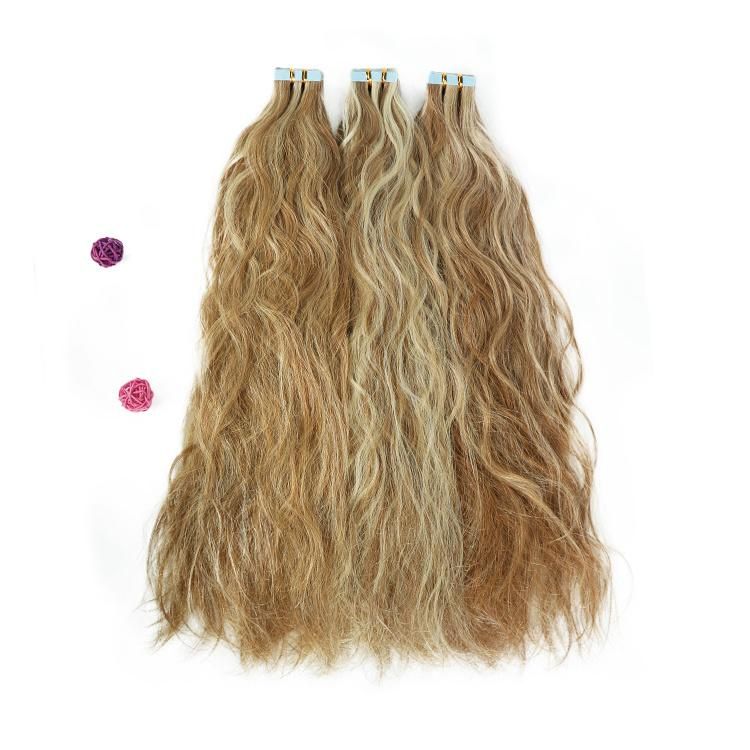 100% Raw Remy Virgin Natural Curly Tape in Hair Extensions