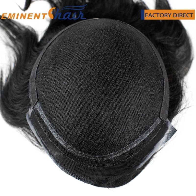 Natural Hairline Human Hair Mono Men′s Hairpiece