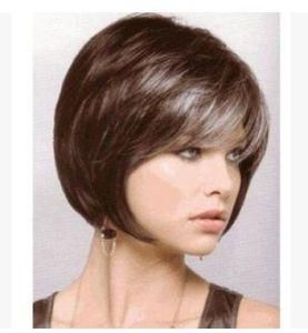 2016 New Bob Synthetic Wigs for Women Short Wig with Bangs Free Shipping
