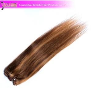 6A Grade Virgin Clip in Hair Extension P6/27 7PCS Brazilian Human Hair