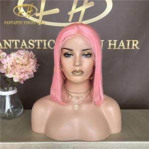 Wholesale Brazilian/Indian Virgin/Remy Human Hair Full/Frontal Lace Bob Wig with Fantastic Color