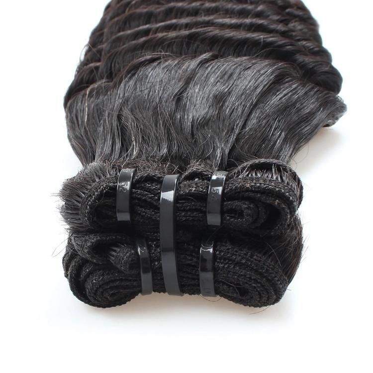 Double Drawn Deep Loose Wavy Curly Funmi Human Hair Bundles Extension