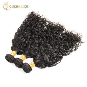 Double Drawn Mongolian 100% Human Water Wave Natural Hair Extensions