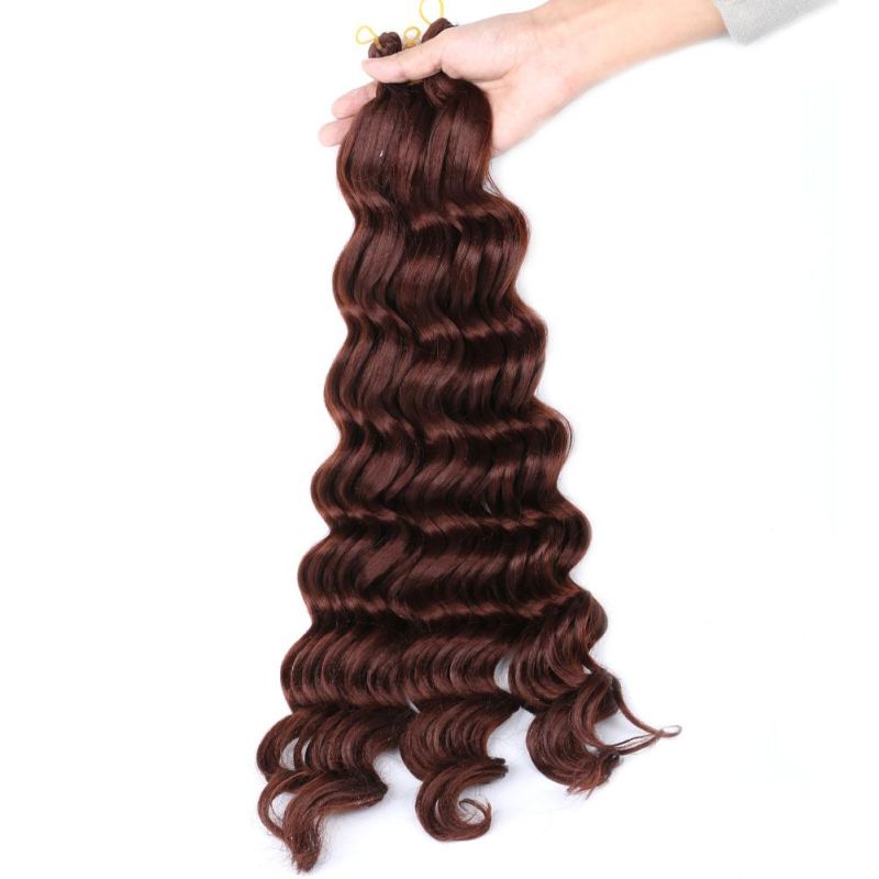 20inch Pre-Loop Deep Wave Curly Braiding Hair Wholesale Synthetic Ombre Extension