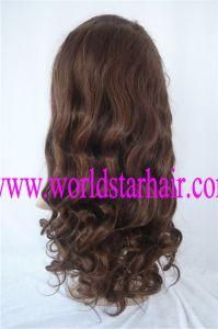 Body Weave Indian Remy Brown Color Human Hair Full Lace Wig