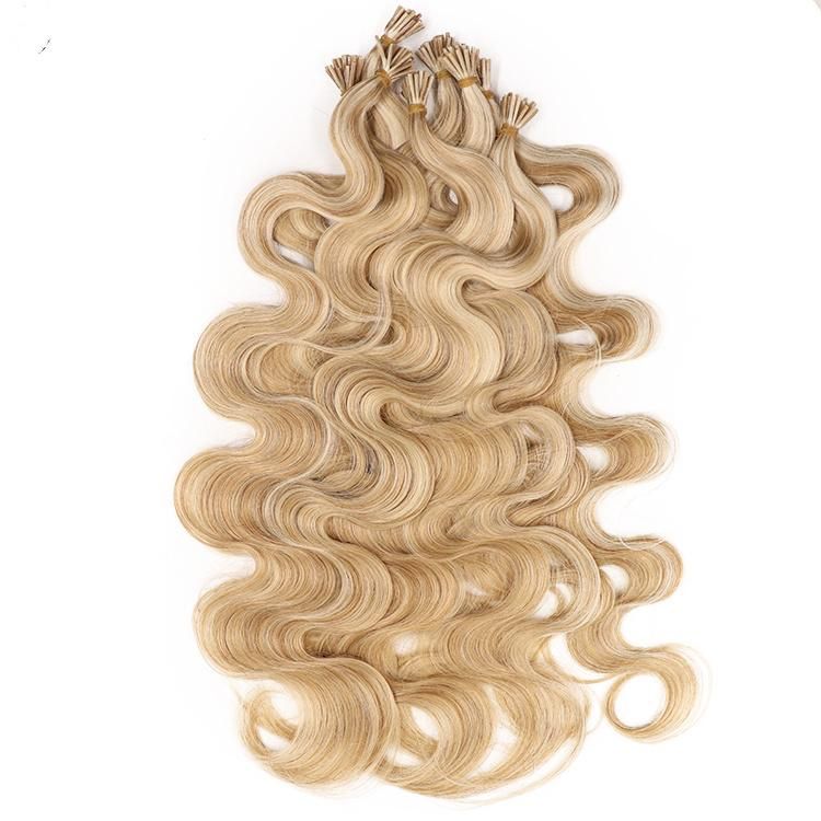 Wholesale Remy Brazilian Human Hair Highlight Color I-Tip Hair Extension