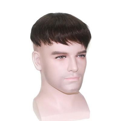 Men&prime;s Wigs High Quality Full Mono Lace with Polly - High Durablity and Comfort - Easy to Take off and on