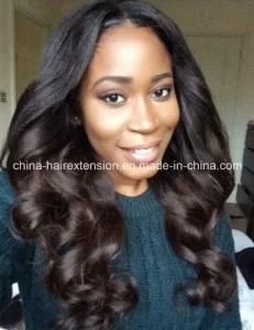 China Virgin Human Hair Wig Body Wave Full Lace Wig