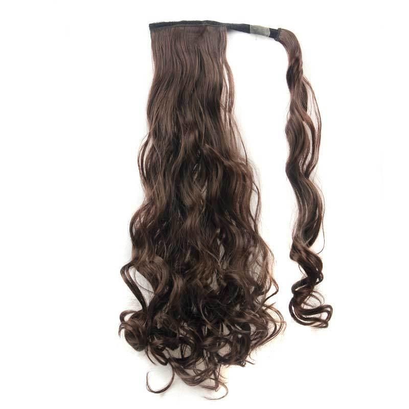 24inch Wholesale Human Hair Extensions Synthetic Curly Braiding Ponytail Extension