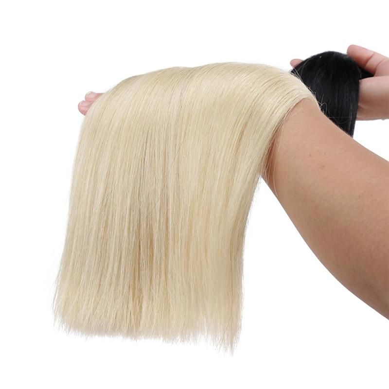 Cuticle Aligned Raw Virgin Straight Ombre 1b 613 Blonde Human Hair Bulks