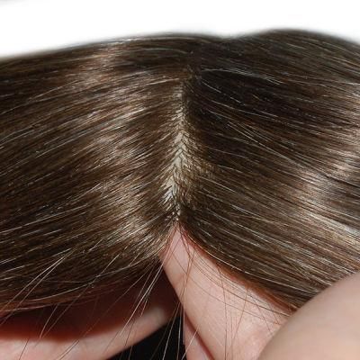 Special Color Silicon Injected Human Hair Replacement System