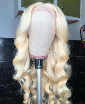 13X4 18 Inch Blonde Body Wave Wig 613 Lace Front Wig Hair Blonde Lace Front Human Hair Wigs 150% Transparent HD Lace 613 Frontal Wig