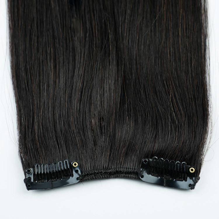 Factory Natural Soft 100% Human Hair Extention Products, Unprocessed Invisible Remy Clip in Hair Extensions.
