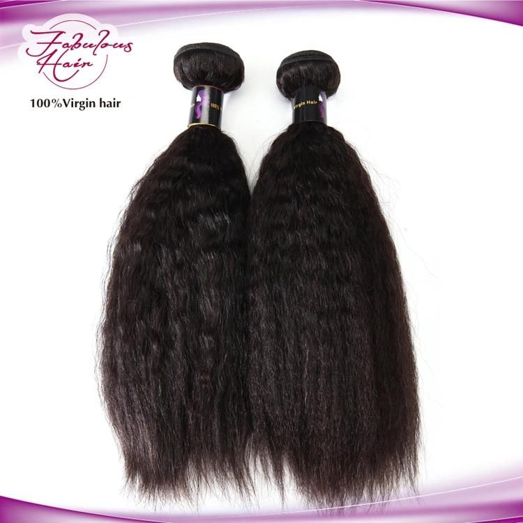 Kinky Yaki Straight Unprocessed Human Hair Cuticle Aligned Virgin Hair