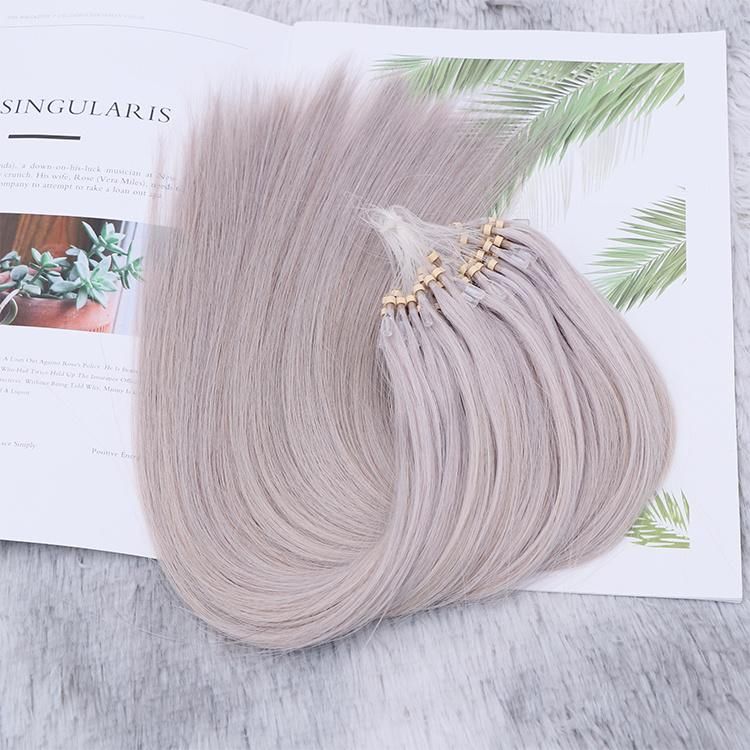 Factory Price Double Drawn Mink Raw Micro Loop Hair Extensions 100% Human Virgin Hair