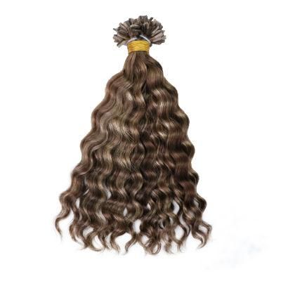 12A U Tip Deep Water Wave Hair Extension Indian Remy Human Hair