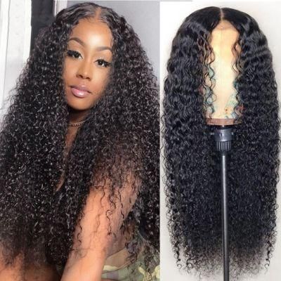 Curly Human Hair Wigs Closure Wigs 150% 4X4 Lace Closure Human Hair Wigs Kinky Curly Brazilian Remy Curly Human Hair Wigs 28 Inches