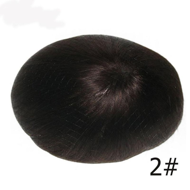 Kbeth Silk Bas Men Toupee Human Hair Toupees Repalce System Patch 6X6 150% Density Afro Kinky Mens Toupee Salt and Pepper