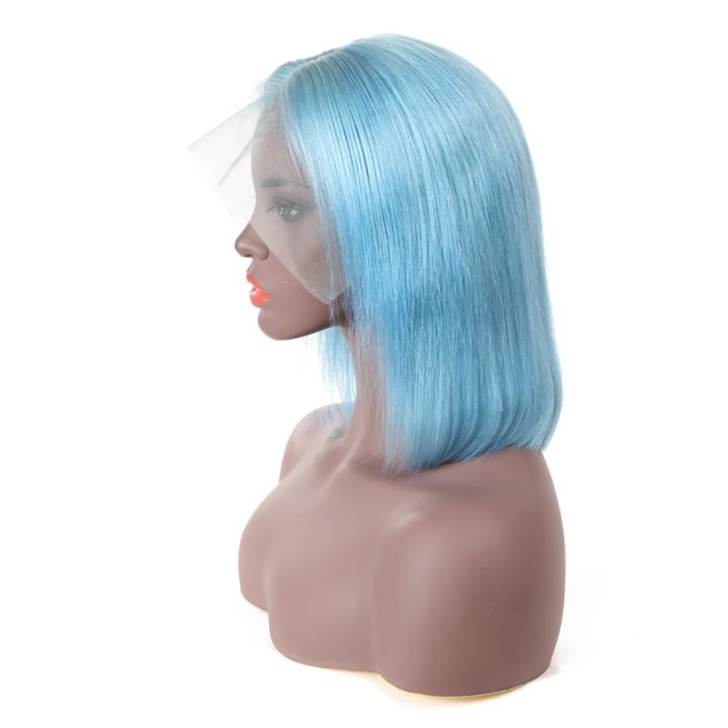 Mink Brazilian Human Hair Lace Wig Bob Wigs with Transparent Lace