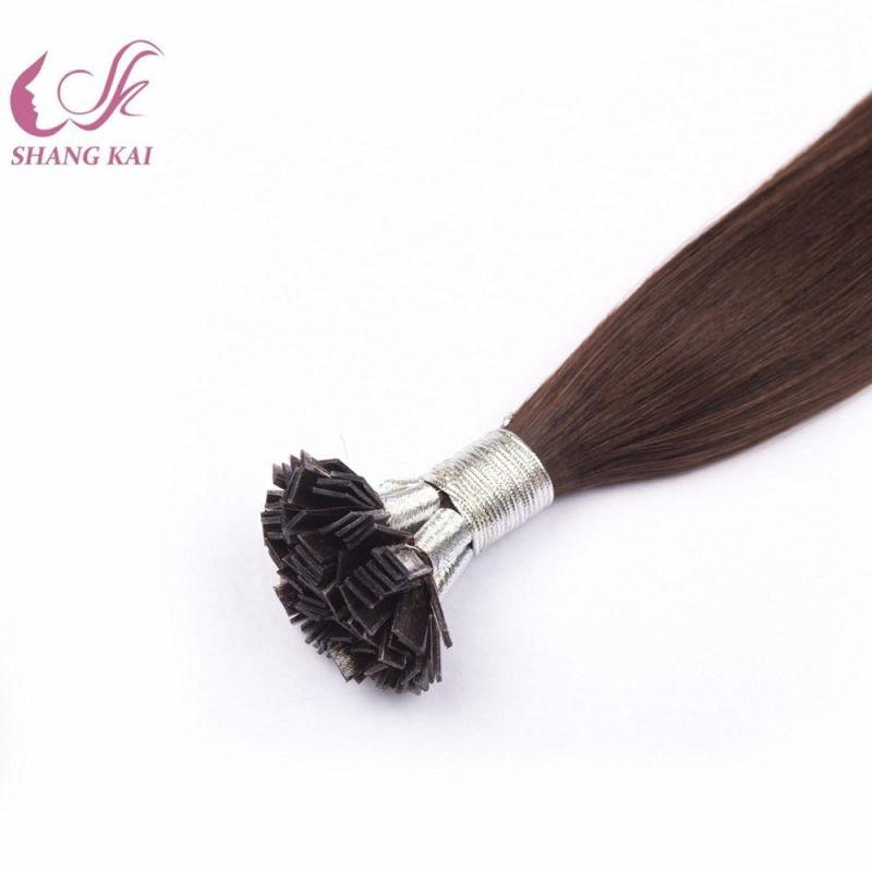 Cheap Wholesale Human Hair Extension Pre Bonded Hair Extensions Flat Tip Russian Hair