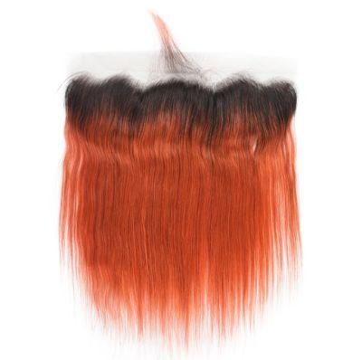 Ombre 1b/350 Human Hair Frontal Closure Straight Lace Frontal