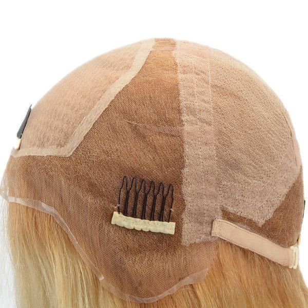 Full French Lace Wig Silk Top Long Human Virgin Hair Women Hair Systems
