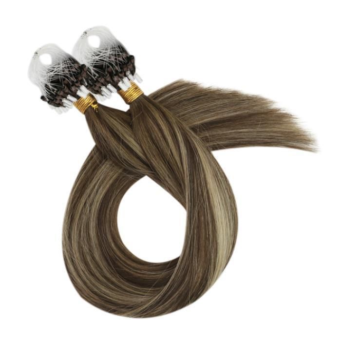 Micro Loop Hair Extensions Human Hair Micro Bead Micro Links
