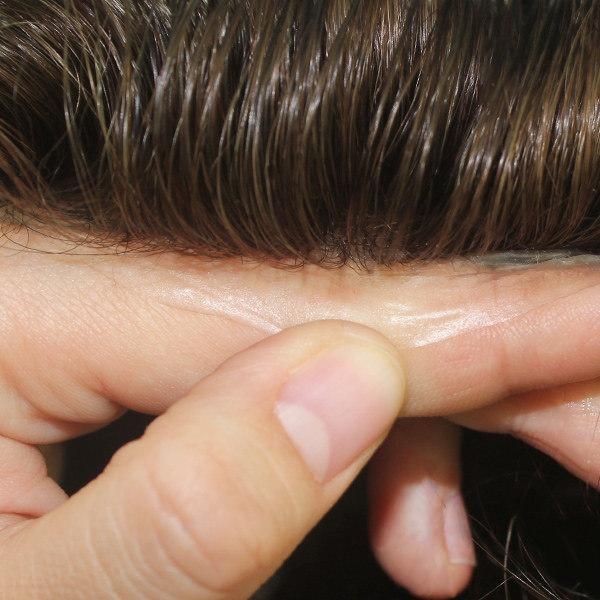 Lit Ultra Thin Full Skin Men Toupee Hair Systems