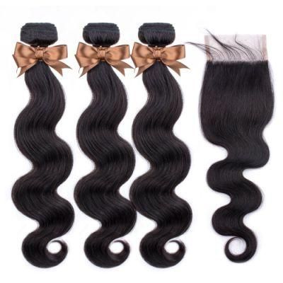 Human Virgin Hair Extension of Hair Bundle with Body Wave