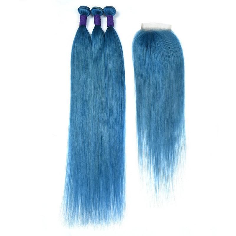 Human Virgin Hair Body Wave Curly Black Color Top Quality Grade Remy Hair Thick Weft Bundles Custom Blue 8-30 Inch Hair Extension Factory Wholesale Price