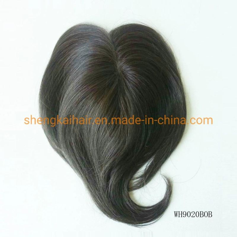 Full Handknotting Human Hair Synthetic Hair Hair Bang Fringe