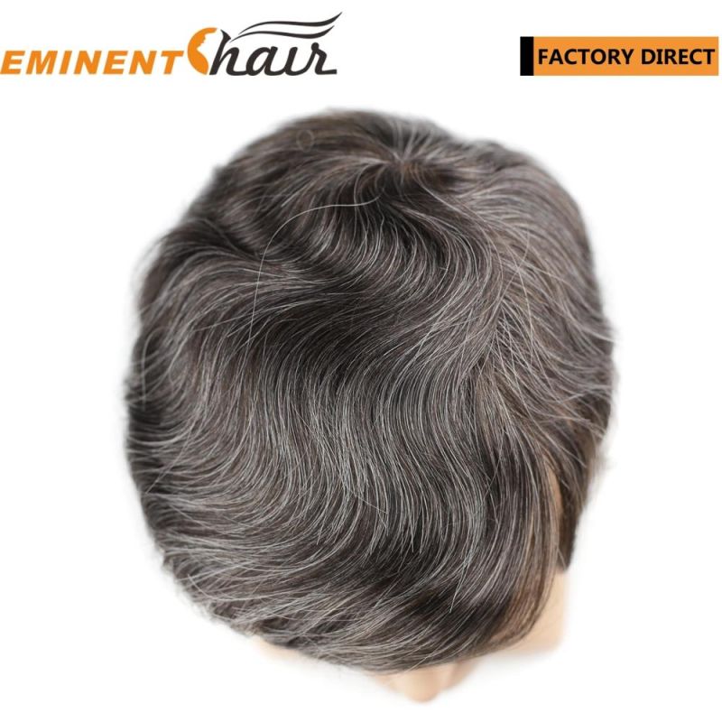 Natural Hairline Men′ S Human Hair Replacement Lace Toupee