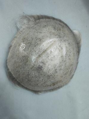 2022 Hand Knotted Clear PU Base Hair System Made of Remy Human Hair