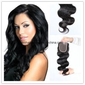 Wholesale 8&quot; to 20&quot; in Stock Virgin Remy Human Hair Body Wave 4*4 Lace Closure Brazilian Closure