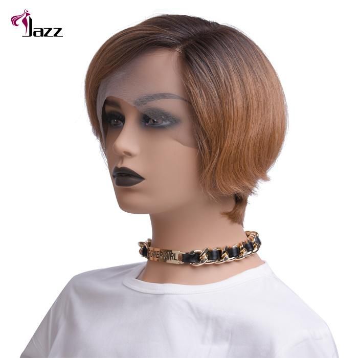 Loose Water Wave Short Pixie Cut Lace Front Human Hair Wig Curly Brazilian Bob Lace Frontal Pixie Curls Wig for Black Women